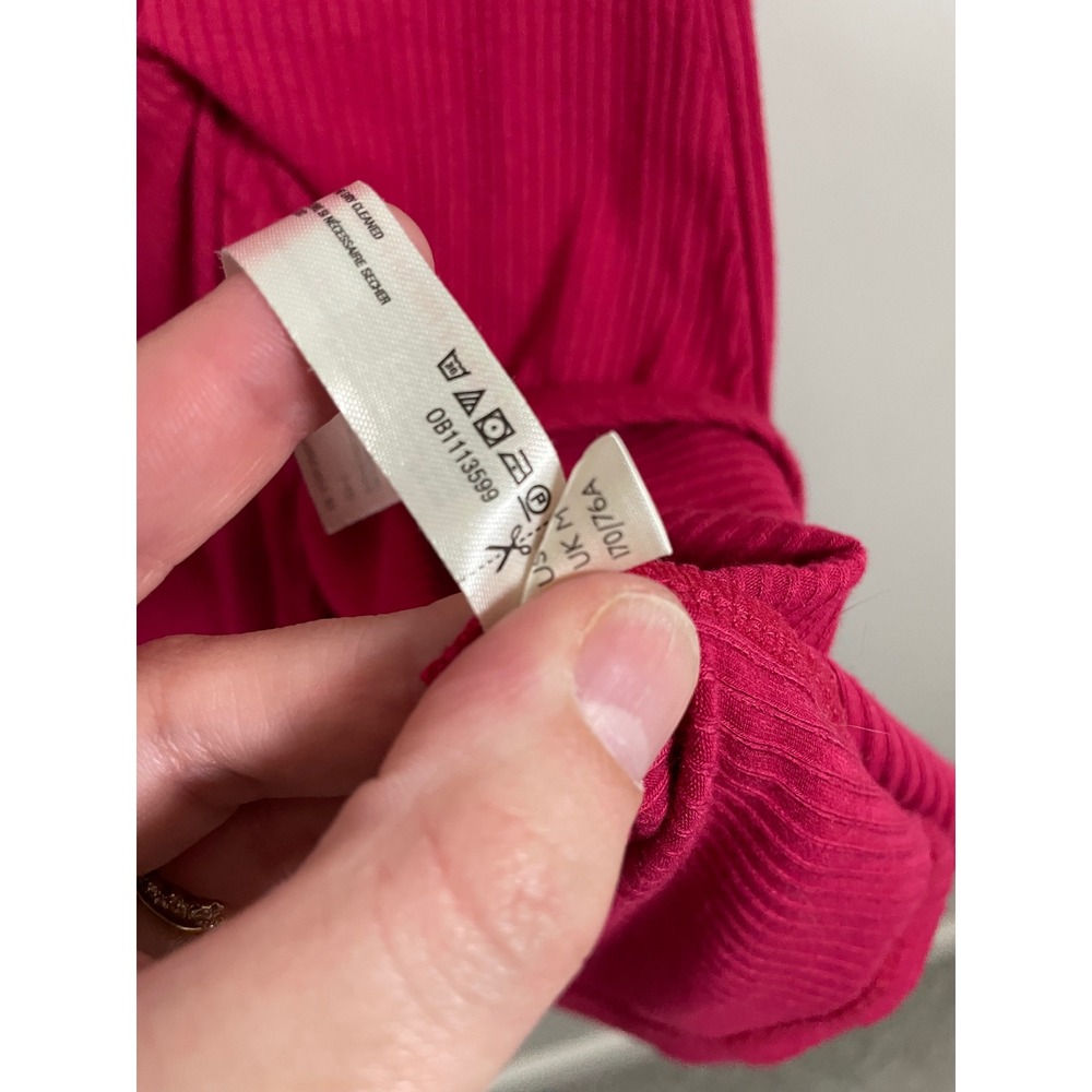 Intimately Free People Ribbed Twist Midi Skirt In Raspberry Size Medium - Picture 7 of 7